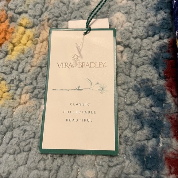 Vera Bradley Cross Body Bag Floral Navy/ Yellow New - Picture 6 of 14